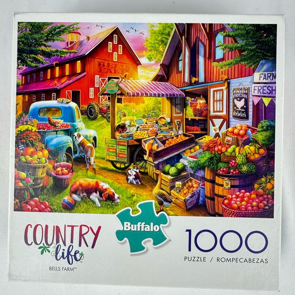 Buffalo Games Country Life “Bells Farm” 1000 Piece Puzzle